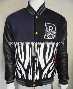 เสื้อแจ็กเก็ตบอมเบอร์เบสบอลสำหรับทุกเพศ, เสื้อแจ็คเก็ตแบบมีกระดุมหนังวัวสำหรับใส่ได้ทั้งผู้หญิงและผู้ชาย - Product Image 4