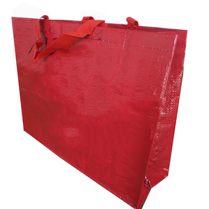 Sac de courses en PP tissé avec poignées en sangle PP et construction en tuyau en U, taille et couleur personnalisables, utilisation confortable, design agréable - Product Image 3