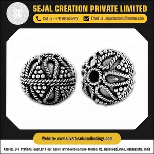 Perles Bali en argent sterling 925 B108 pour fiançailles de mariage ou bijoux cadeaux - Product Image 2