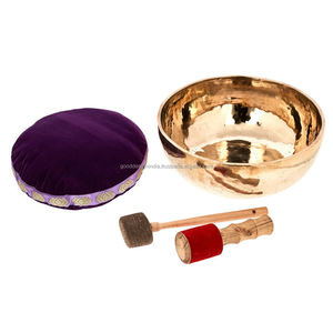 Bol en laiton pour chant tibétain, Original, fait à la main, vente en gros indien, art de chant Antique, offre spéciale - Product Image 2