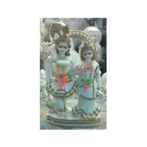 Makrana Marble Radha Krishna Murti - Product Image 1