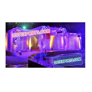 Panneaux à sculpter de mariage indiens, panneau d'arrière-plan en Fiber de Fiber, décoration de scène, fabrication de mur arrière de mariage indien - Product Image 1