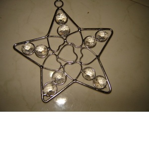 Elegant Christmas Hanging Flower Shape Beaded Ornament Festive Decorations Christmas Ornament - Product Image 3