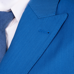 Traje Formal de Negocios Personalizado para Hombre Steve & James, Color Azul, Corte Entallado, Lino, Doble Botonadura, Cuello en V, Superventas OEM - Product Image 6