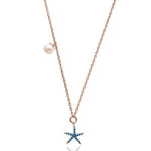 ตุรกีขายส่งในแบบฉบับเทอร์ควอยซ์ดาวจี้เงินแท้925เครื่องประดับแฟชั่นอินเทรนด์ - Product Image 1