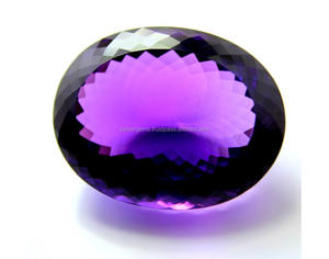 พลอยอเมทิสต์ธรรมชาติเพชรพลอยสีฟ้าเงินอัญมณีทำอัญมณีรูปทรงต่างๆอัญมณีทรงรีแบบหลวม - Product Image 3