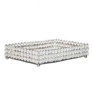 ถาดคริสตัลทรงสี่เหลี่ยมผืนผ้าแบบคลาสสิก,ถาดเสริฟโลหะดีไซน์แฮนด์เมดถาดตกแต่งร้านอาหาร - Product Image 3