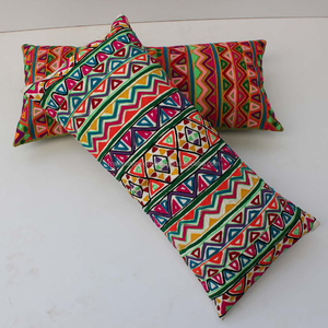 Customizable Wholesale <b>Cushion</b> Popular Online Decorative Pillows Hand Embroidery Home Decor Embroidered Pillow <b>Cover</b> 14x32 Inch - Product Image 1