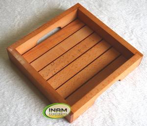 การออกแบบที่สวยงามและมาใหม่สดและตารางไม้ให้บริการถาดสำหรับอาหารเช้า,ชา,กาแฟบนเตียง, - Product Image 3