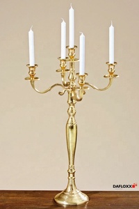 VENTE CHAUDE CONCEPTION MODERNE TAILLE PERSONNALISÉE FORME ET COULEUR ARGENT MARIAGE CANDELABRE BOUGEOIR - Product Image 2
