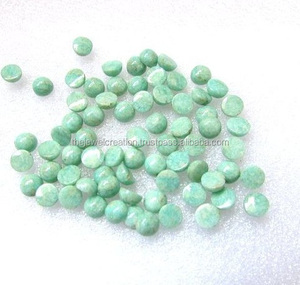 6mm naturel Amazonite rond Flatback lâche Cabochons prix de gros pierres pour la dernière fabrication de bijoux fins du fournisseur acheter maintenant - Product Image 1