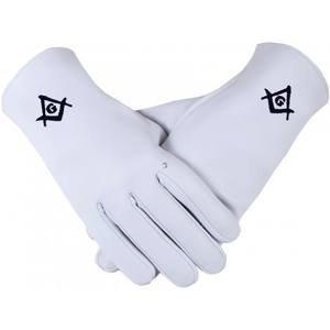 ถุงมืออิฐหนังสีขาวลดราคา - Product Image 4