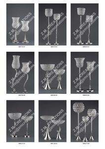 Portavelas de cristal con forma cónica de lujo más vendido, diseño de Metal, hogar, sala de estar, decoraciones de Hotel, últimas tendencias Ins - Product Image 6