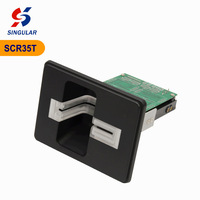 Lecteur de cartes à bande magnétique intelligent ATM SCR35T OEM, compatible avec les pistes 1/2/3, certifié CE/FCC, système de surveillance ISO7811
