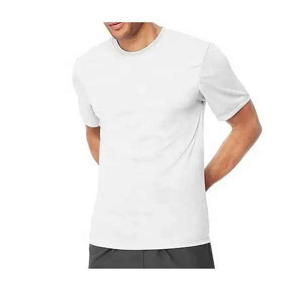 Poliéster Combine Men Sports T Shirt Personalizado Em Branco Homens Slim Fit Roupas Plain Tingido Malha vestuário fornecedor Man tshirt