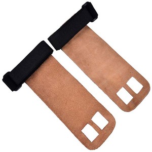 Pullup Hand Grips Gimnasia Cuero Mano Muñequera Protección Ideal para levantamiento de pesas WODs Levantamiento y gimnasia - Product Image 5