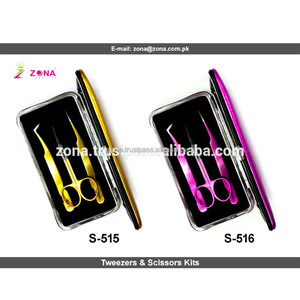 Pince à épiler professionnelle pour extension de cils pointe incurvée pince à cils lisse pince à épiler en acier inoxydable en gros - Product Image 3