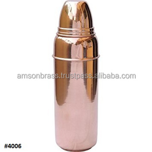 Botella de agua de cobre puro para beneficios ayurvédicos Venta caliente 2023 botella de agua de cobre original Botella de cobre de metal - Product Image 2