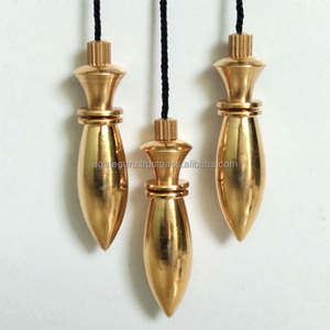 De Metal de oro de péndulo latón reiki péndulo - Product Image 1