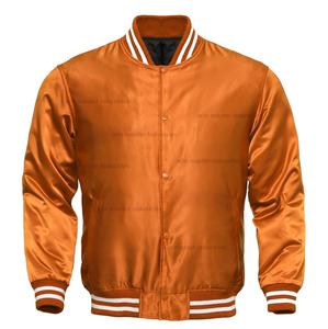 Chaqueta personalizada Letterman, satén, rojo y blanco - Product Image 5