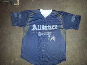 Maillot de baseball personnalisé entièrement boutonné, 100 % polyester, respirant et léger, sublimation intégrale - Product Image 6
