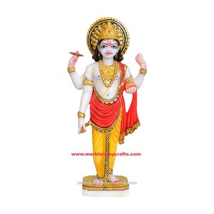 White Marble Dhanvantari Statue - Product Image 1