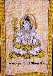 Lord Shiva Espiritual Hippies Meditación y Picnic Alfombra Tapiz psicodélico Decoración de pared Colgante de pared Tapiz de gran tamaño - Product Image 6