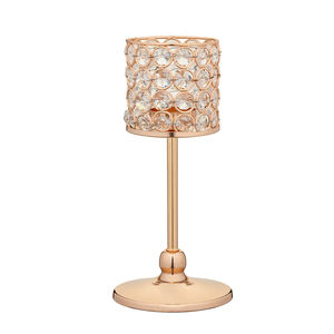 Bougeoir en cristal or Rose - Product Image 1