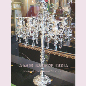 Nuevo último diseño antiguo plata cobre negro oro blanco repujado candelabros en forma personalizada y diseño personalizado - Product Image 3