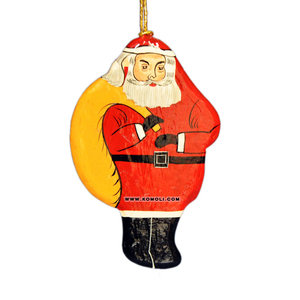 Recortes de cartón hechos a mano de Santa, adornos de decoración de Navidad - Product Image 2