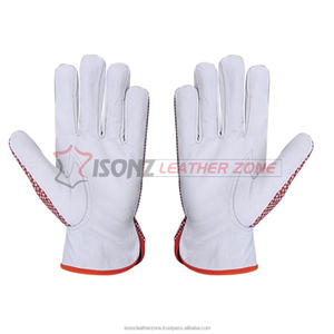 Gants de travail ISONZ Leather Zone, pour la construction, le jardinage, avec doublure en coton, anti-impact, adaptés aux produits alimentaires, 10 pouces, usage général extérieur - Product Image 4