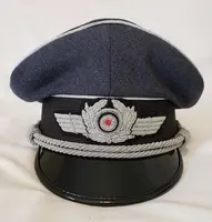 Cap WW2 Tedesco Airforce Luftwaffe Ufficiali Pilota Visiera Ha Raggiunto Il Picco Cappello