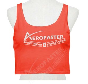 Débardeur court sexy pour femme, haut de sport extensible en maille pour la salle de sport et le yoga, style anglais en spandex/coton - Product Image 6