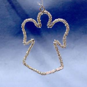 <b>Red</b> <b>Beaded</b> Metal Wire Christmas Bell Ornament Custom Handmade Holiday Hanging Decoration for Tree, Home Decor, Festive Gifting - Product Image 3