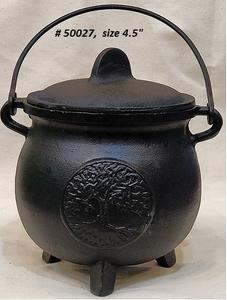 Cauldron de hierro fundido con mango de tapa, olla de bruja, quemador de incienso para smuging, Ritual, bendiciones, Aroma para habitación - Product Image 2