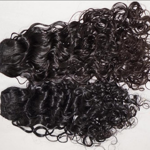 Cheveux indiens bruts bouclés, cuticules alignées, à DOUBLE DRAWN - Product Image 1