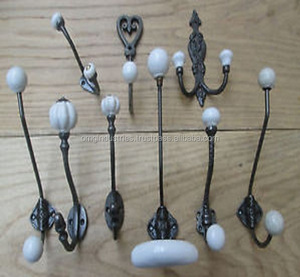 Comprar al por mayor: Gancho de pared retro vintage de hierro fundido con números del 1 al 9 para sombreros y abrigos, gancho para abrigos, gancho de pared, gancho de barra para toallas en negro antiguo. - Product Image 4
