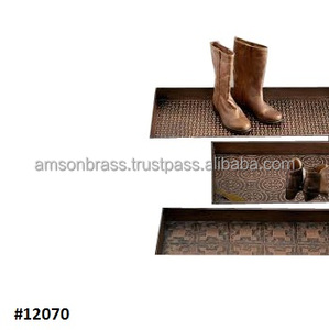 High Quality Snow Shoes Tray Rectangle Strong Antique Finishes Boot Tray Copper Antique Boot Tray for Multiple Uses - Product Image 6