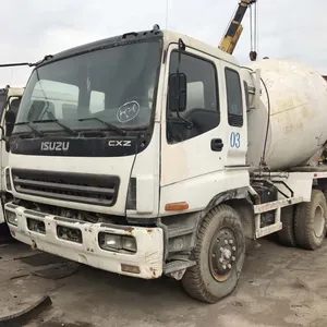 Motor diésel usado Isuzu, 6 x 4-LHD, 10 ~ 20ton, japonés/usado, Fuso Hino Nissan, camión mezclador de hormigón