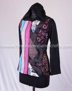 Multidesign Patchwork Razorcut BOHEMIAN LADIES HOODIE CSWJ 431 - Product Image 3