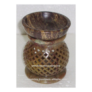 Soapstone Oil Burners, Handmade Decorative Aroma Oil <b>Diffuser</b> - Product Image 1