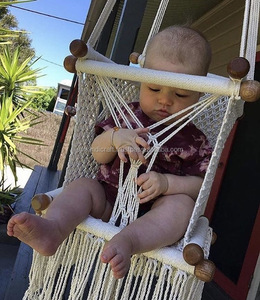 MACRAME BABY SWING | CROCHET BABY SWING and BASSINET | HANDMADE <b>HAMMOCK</b> CHAIR - Product Image 1