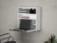 Escritorio de Estudio para Laptop con Panel de Madera de Lujo, Diseño Moderno, Fácil Montaje, Color Blanco, Decoración Turca, Garantía de 2 Años, Superventas