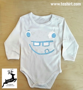 Venta al por mayor bebé recién nacido mameluco de algodón orgánico lindo Niño Estilo ropa de invierno Cierre de botón a presión fabricado para niños - Product Image 2