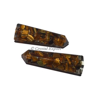 Crystalexport.com หินไทเกอร์อายหลากสีทรงหยดน้ำ ได้รับการรับรองจาก CMA หินอาเกตควอตซ์ธรรมชาติขัดเงาสำหรับทำเครื่องประดับ - Product Image 1