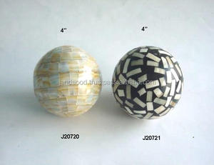 Bolas decorativas con incrustaciones de perlas para decoración del hogar, bolas decorativas hechas a mano en todos los tamaños y colores - Product Image 2