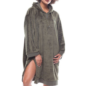 Sweat à Capuche Long Surdimensionné Femme Unisexe Hiver Streetwear Personnalisé - Product Image 1