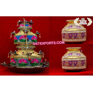 ของตกแต่งงานแต่งงานแบบปัญจาบ จักโก้ ของตกแต่งงานแต่งงานกลางคืนแบบปัญจาบ จักโก้สามชิ้นสำหรับตกแต่งงานแต่งงาน - Product Image 1