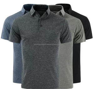Polo uni européen 100% coton conçu sur mesure pour hommes, style décontracté à manches courtes du Bangladesh pour le golf et les chemises à carreaux - Product Image 2