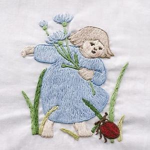 100% broderie à la main en coton bébé couette - Product Image 3